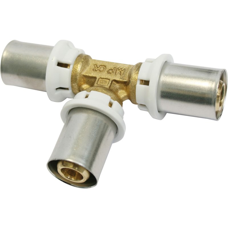 Té égal à sertir pour tube Multicouche Ø20