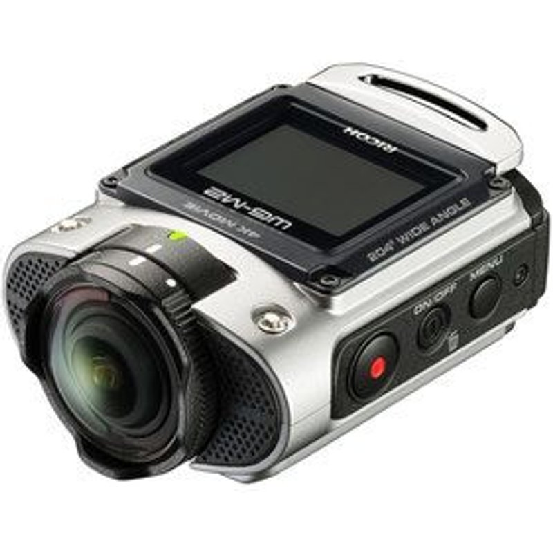 Ricoh WG-M2 - Caméra de poche - 4K / 30 pi/s - 8.0 MP - Wi-Fi - sous-marin jusqu'à 20 m - argent