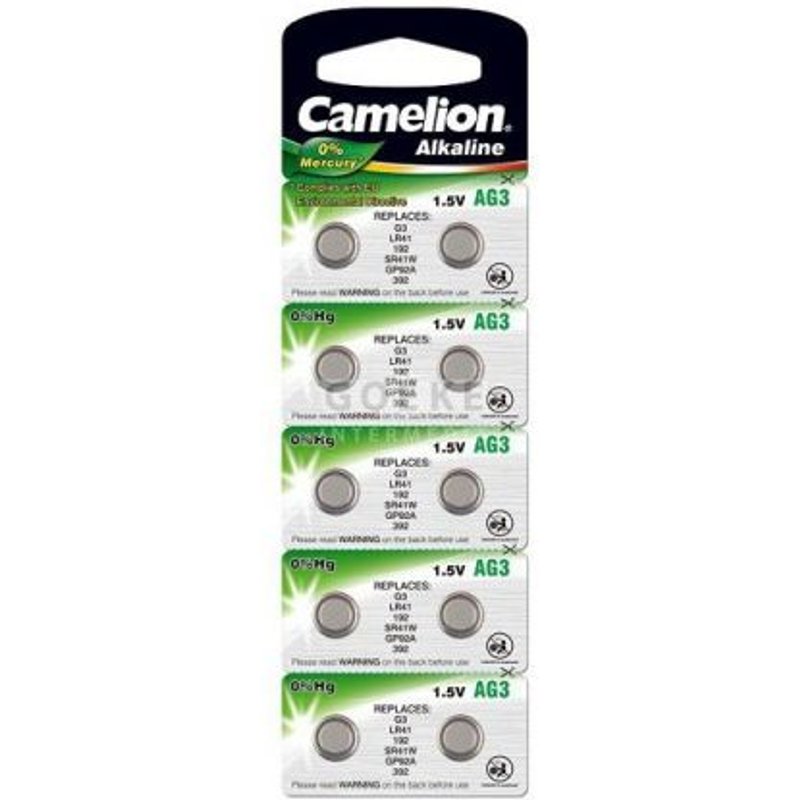 2 Piles bouton LR54 (BULK) V13GA AG10 LR1131 / 389