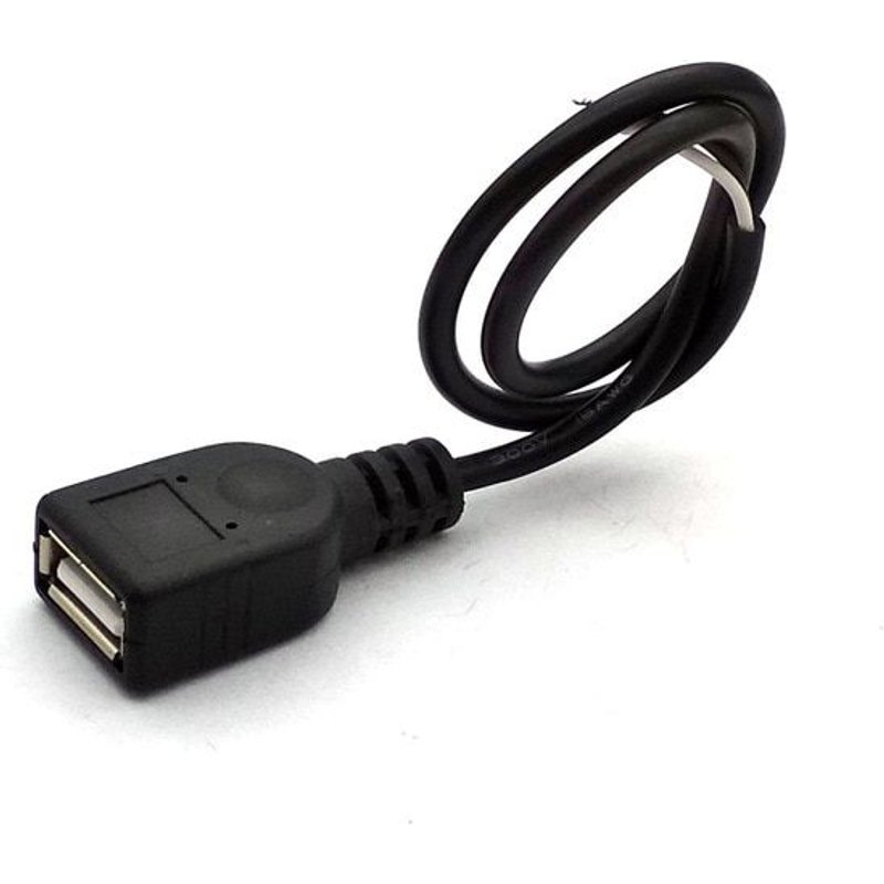 USB Female Câble de données USB ligne à tête unique mâle/femelle ligne de communication de données à 4 fils 4 coeurs