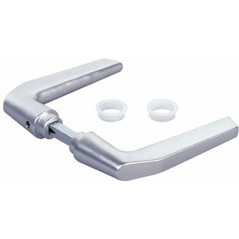 Béquille double en aluminium pour serrure de grille, 2 portées