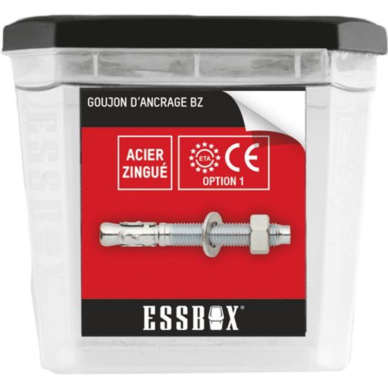 Goujon ESSBOX SCELL-IT ancrage - ØM10 mm x 95 mm - Boite de 25 - EX-92051110095