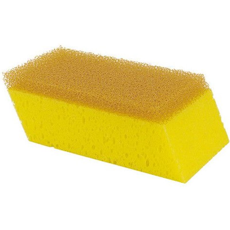 Éponge biseautee 2 faces pour carrelage - 200 x 100 x 60 mm