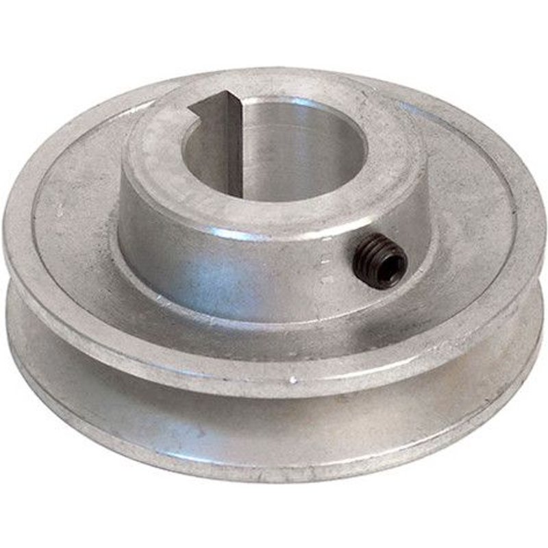 Poulie en aluminium - D. 80 x Al. 28 mm