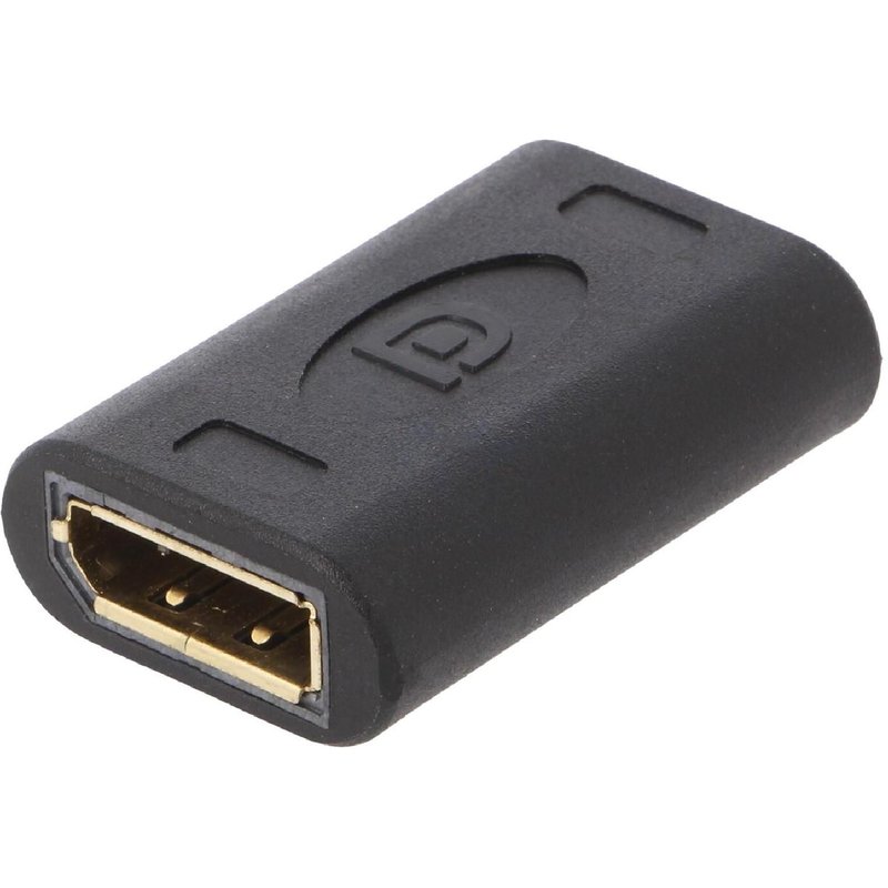 Adaptateur DisplayPort 1.4 femelle des deux cotes HDCP 2.2 - Noir