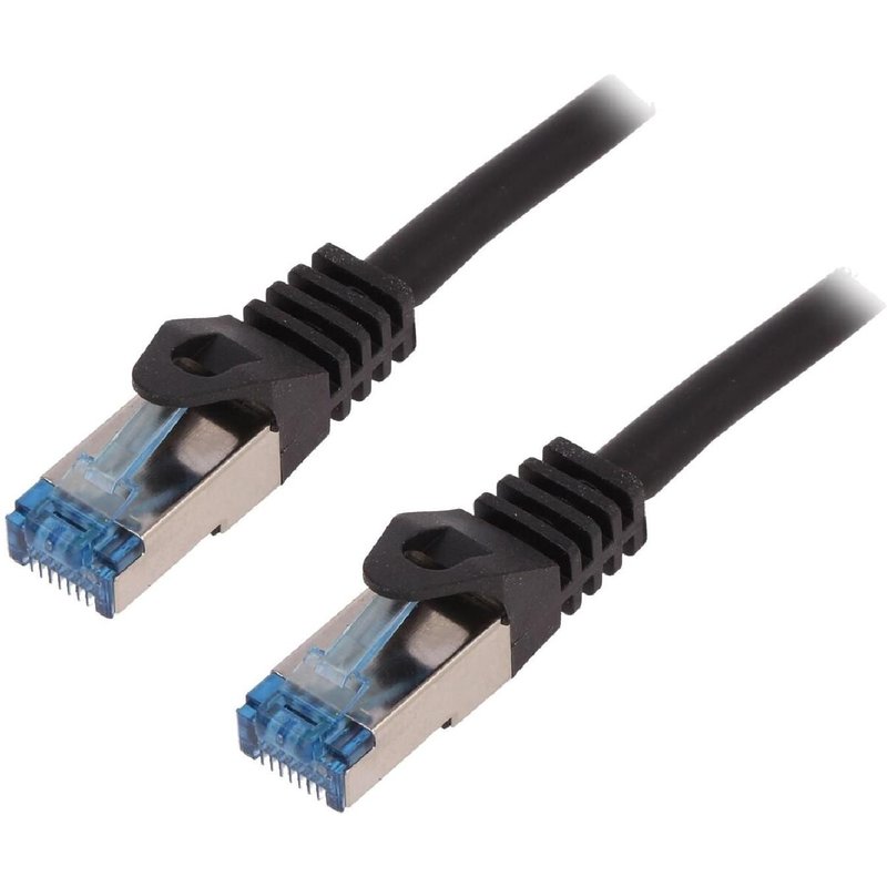 Cable reseau RJ45 male S-FTP Cat 6a noir- 3m