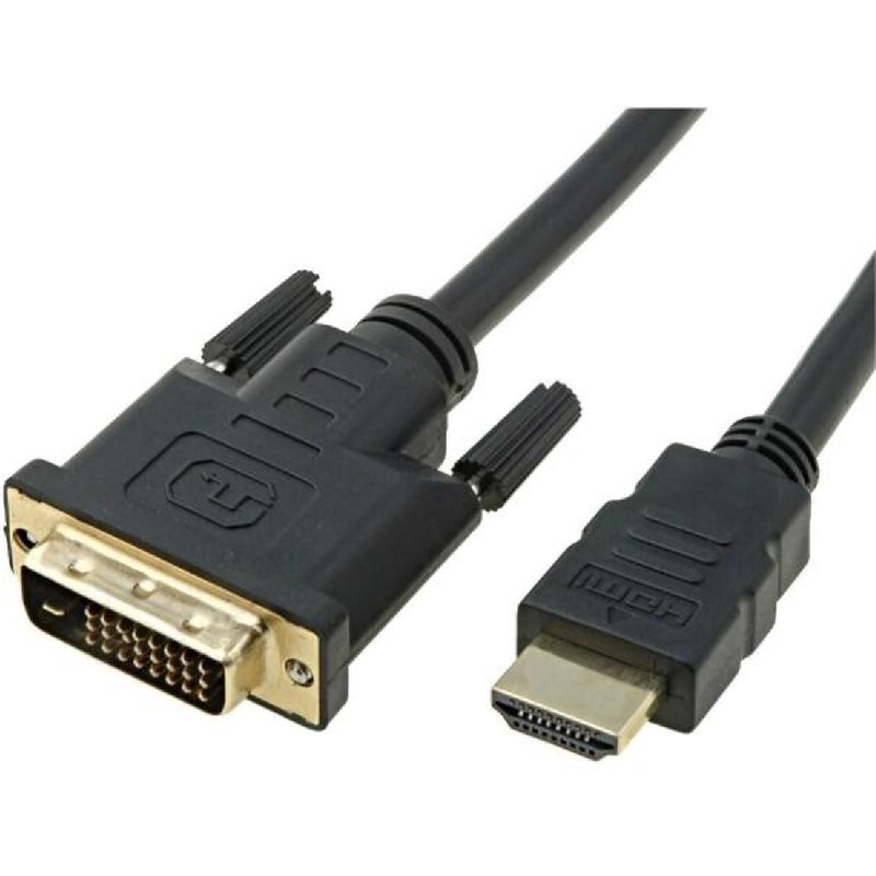 Cable DVI-D male HDMI male 1.8m noir