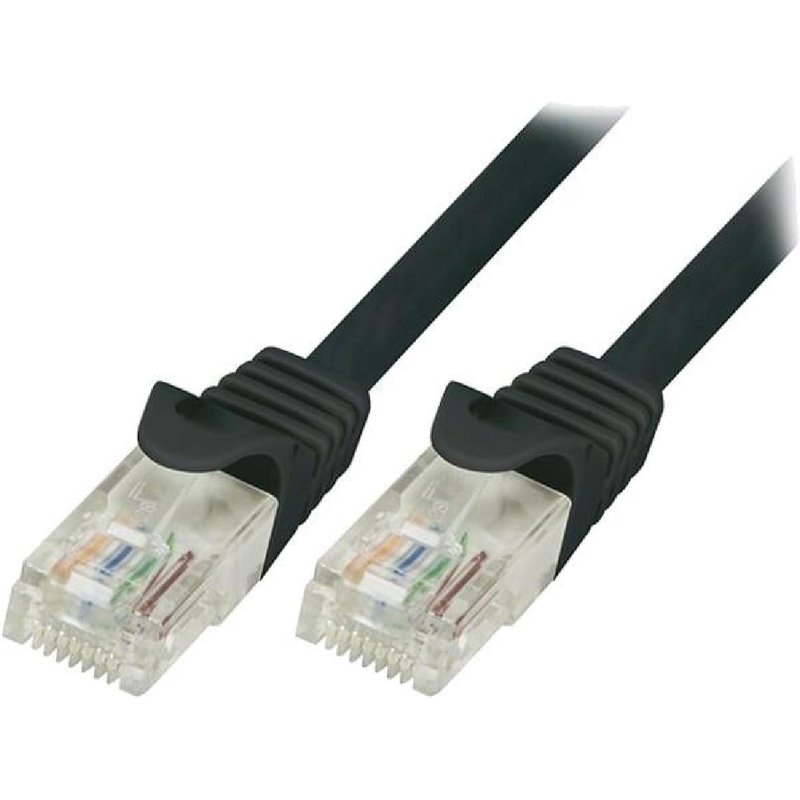 Cable reseau RJ45 male U-UTP Cat.5e noir- 7.5m