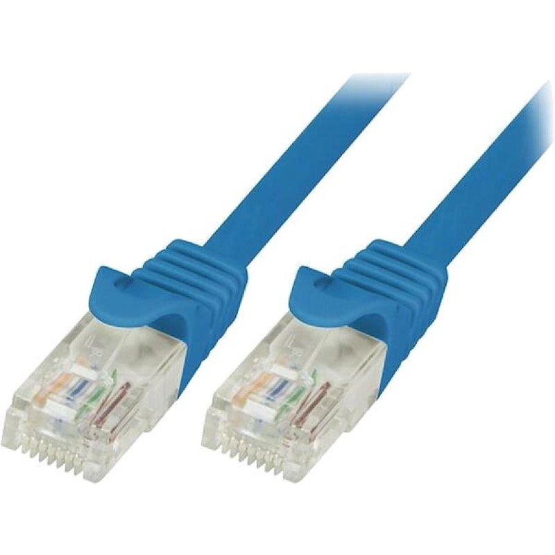 Cable reseau RJ45 male U-UTP Cat.6 bleu - 5m