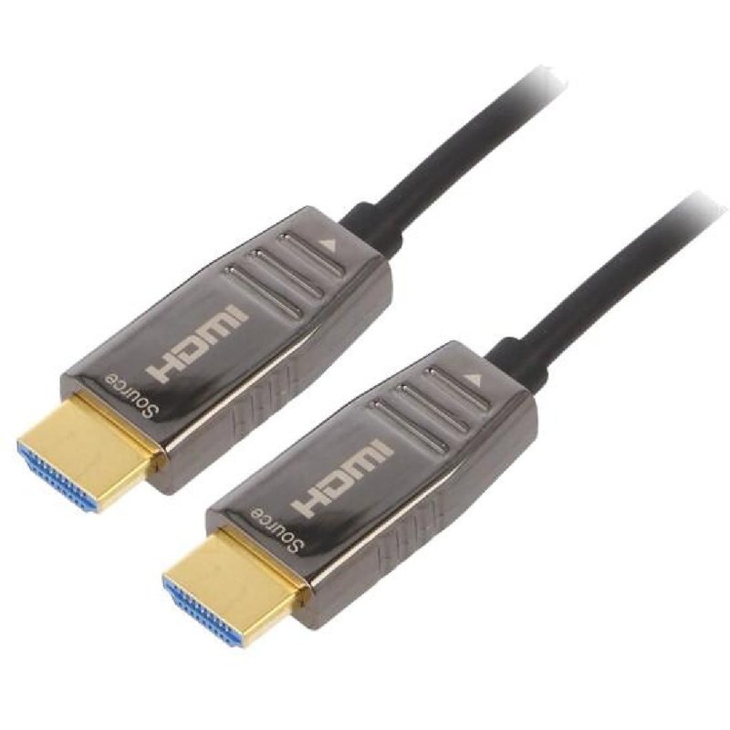 Cable HDCP 2.2 HDMI 2.1 optique UHD 8K 20m - Noir