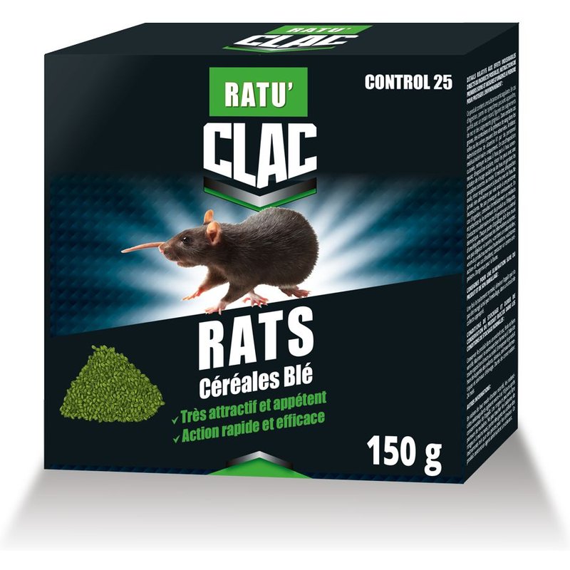 CLAC RATICIDE RATS Pâte fraiche rodonticide 150g