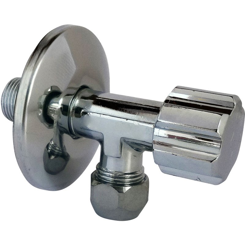 schell robinet d'arret sous lavabo 12/17+rosace