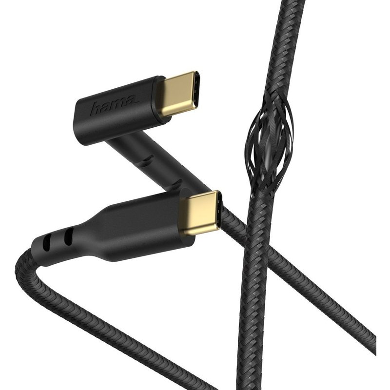 Câble de charge/données "Stand", USB-C - USB-C, 1,5 m, noir