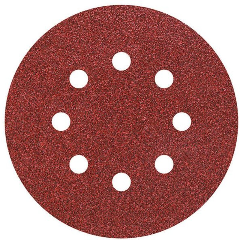 Wolfcraft Disques abrasifs corindon auto-agrippants perf., grain 40 Ø 125