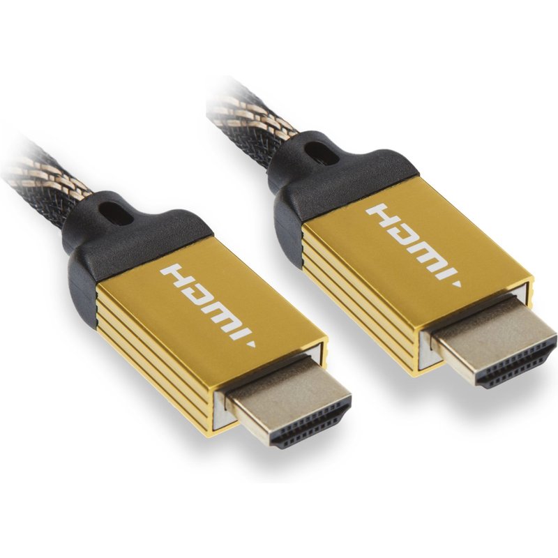 APM - High speed - câble HDMI - HDMI mâle pour HDMI mâle - 1.8 m - bicolore - support 4K