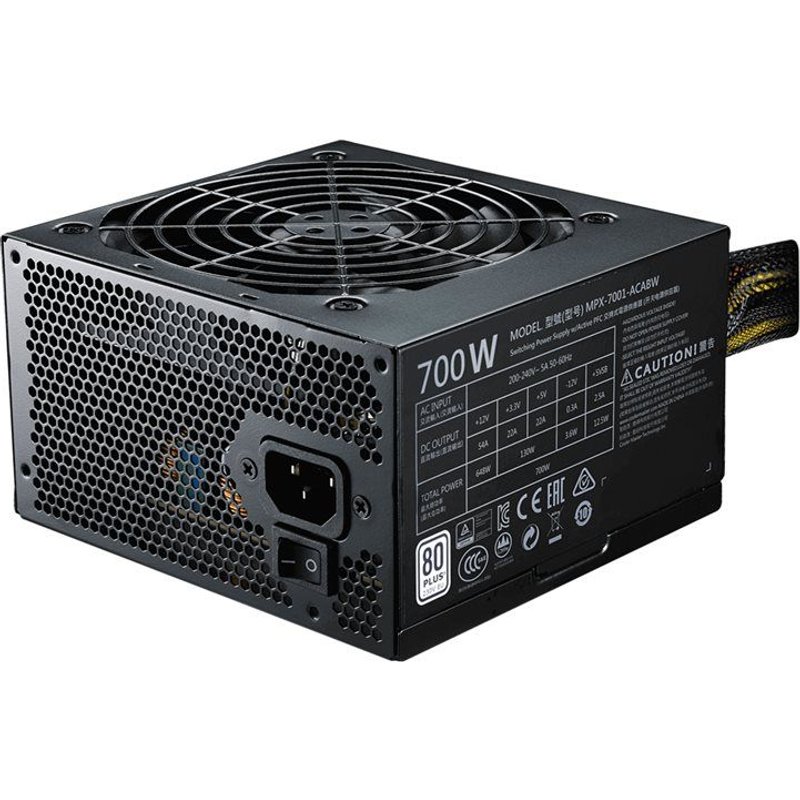 Cooler Master MWE White V2 700 - Alimentation électrique (interne) - ATX12V 2.52/ EPS12V - 80 PLUS - CA 230 V - 700 Watt - PFC active - Europe