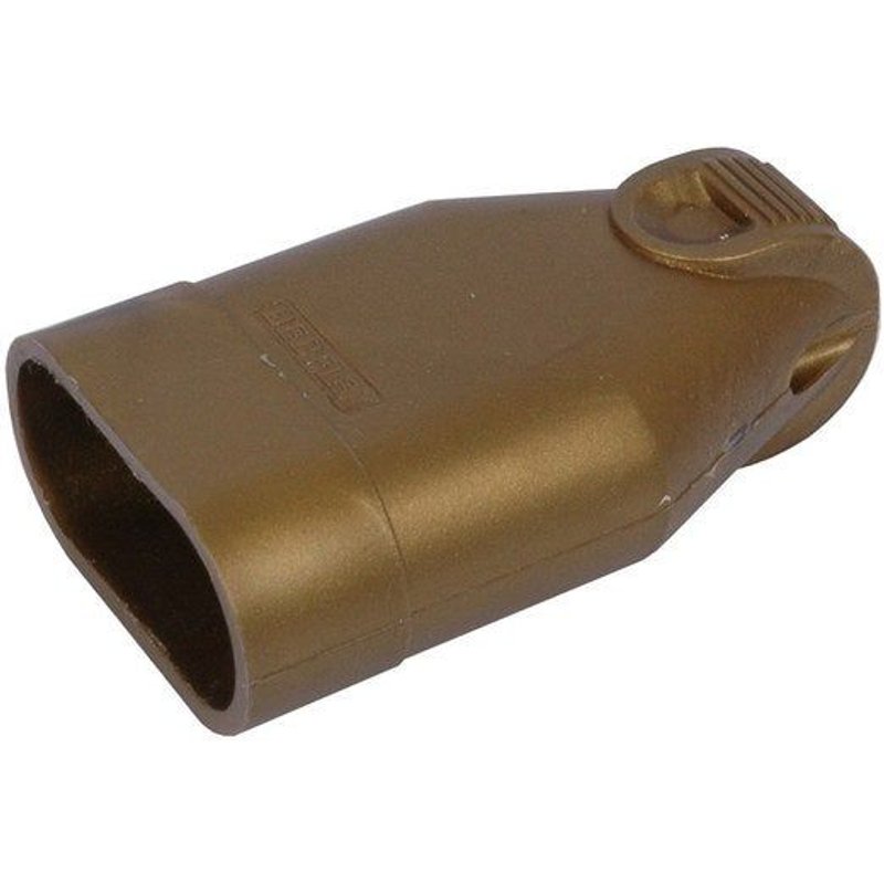 Fiche électrique femelle droite 2 pôles 6A - or