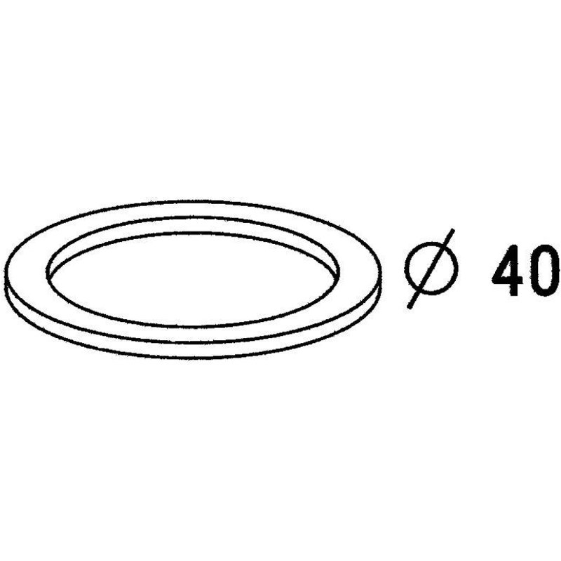 Joint plat, diam. 40 mm