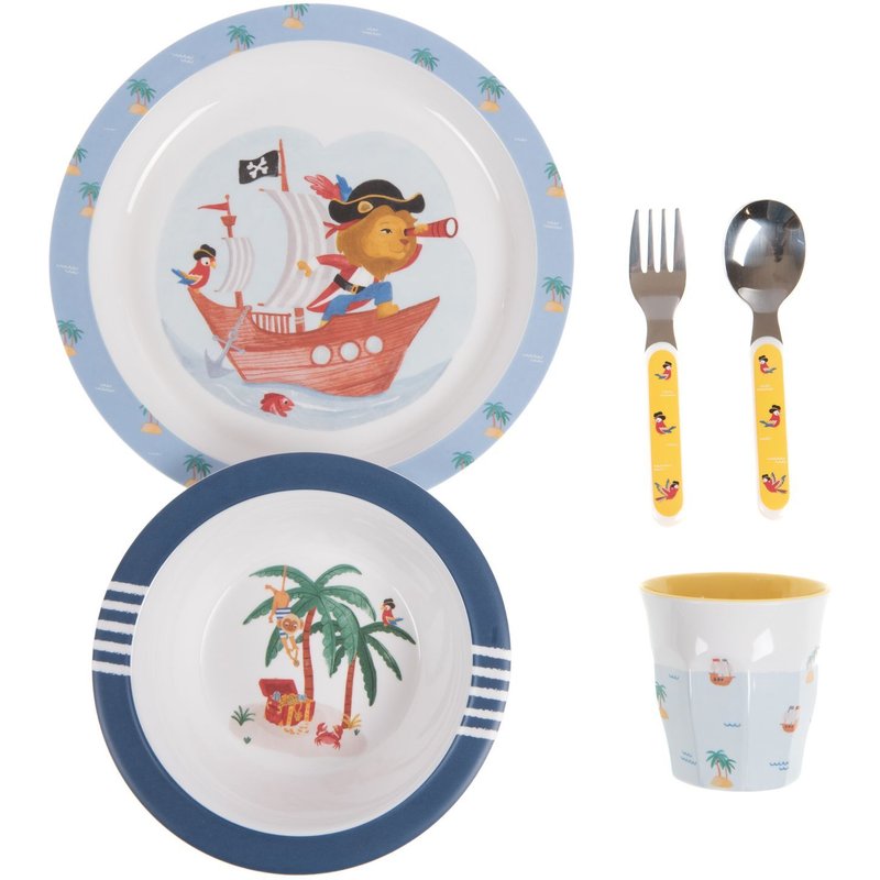 Set Repas 5 Pièces Ile Aux Pirates