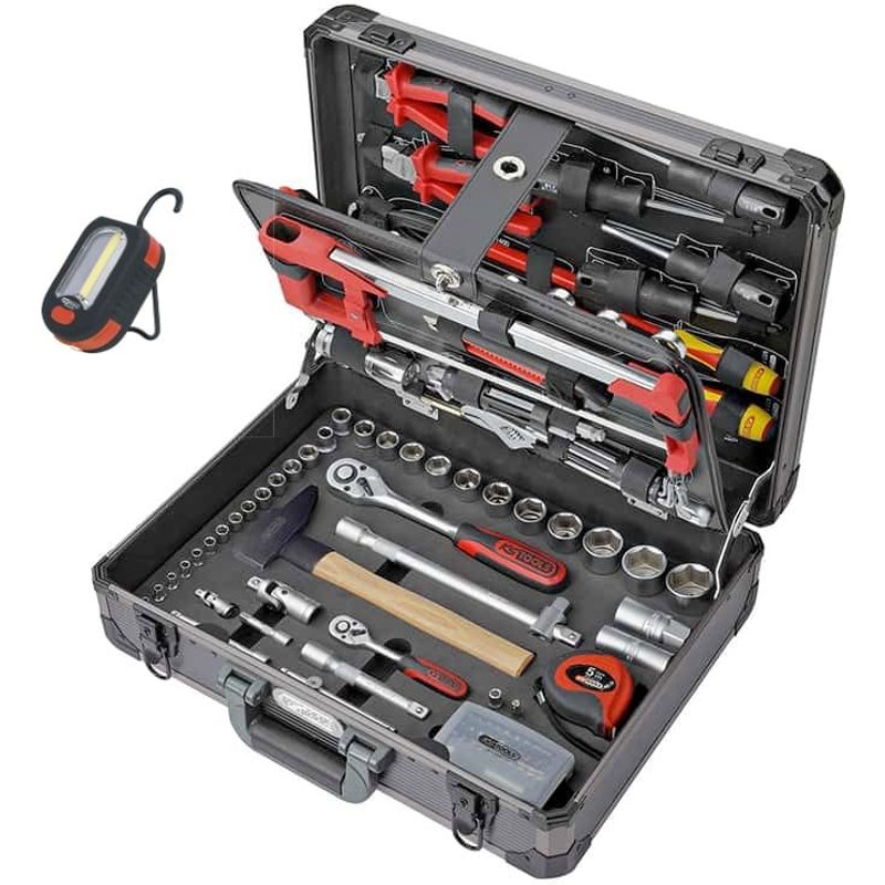 Pack KS TOOLS Coffret d'outils Ultimate - 131 pcs - 922.0731 - Baladeuse à Led - 200 lumens - 150.4375