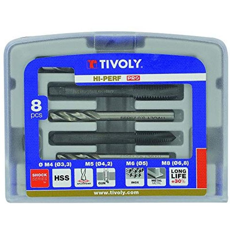 Coffret taraud et foret HSS Tivoly