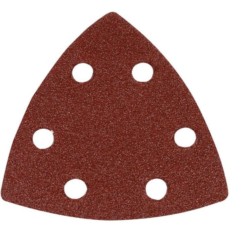 10 feuilles abrasives triangulaires auto-agrippantes 90 mm - Grain 80