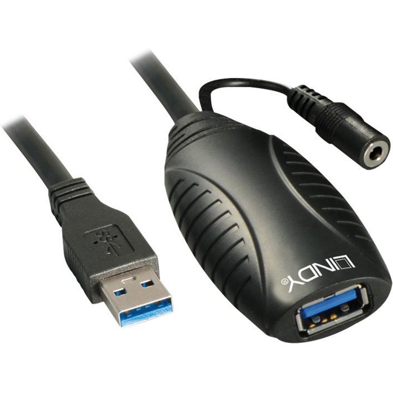LINDY USB 3.0 Active Repeater Cable - Câble de rallonge USB - USB, USB 2.0, USB 3.0 - jusqu'à 10 m