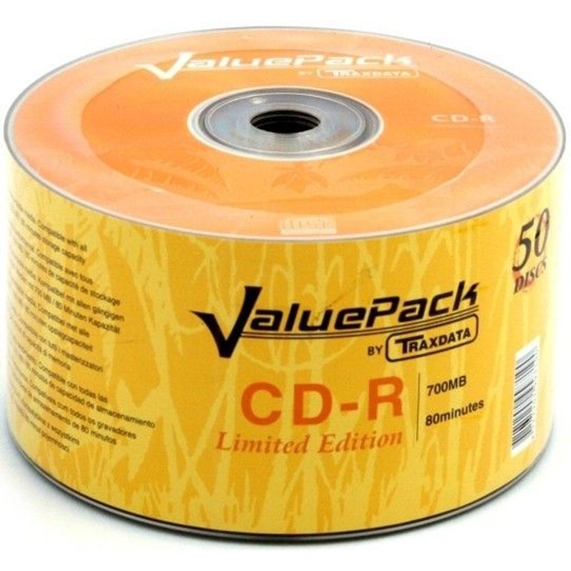 Traxdata ValuePack Limited edition: Travel Series - 50 x CD-R - 700 Mo (80 min) 48x - spindle
