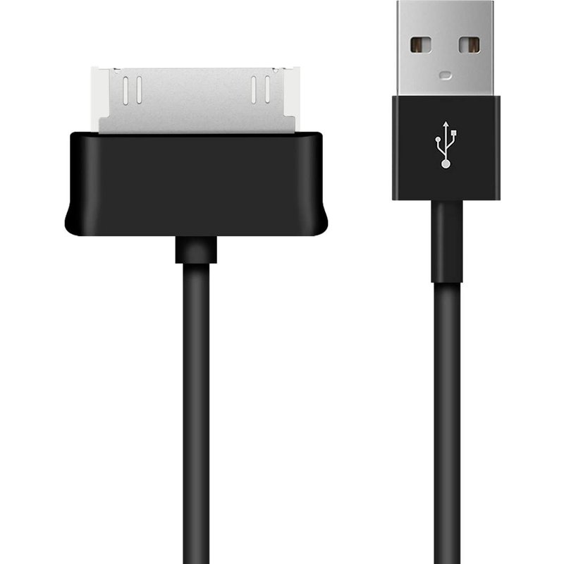 Chargeur Compatible avec Samsung Galaxy Tab 1/2 10.1/Tab 2 7.0/Note 10.1 - Chargeur pour Tablette Câble USB 2.0 30 Broches - Noir