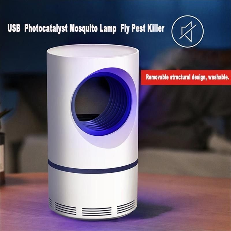Lampe à photocatalyseur USB anti-moustiques Répulsif électrique anti-mouches tueur de parasites répulsif anti-insectes piège à moustiques à mouches