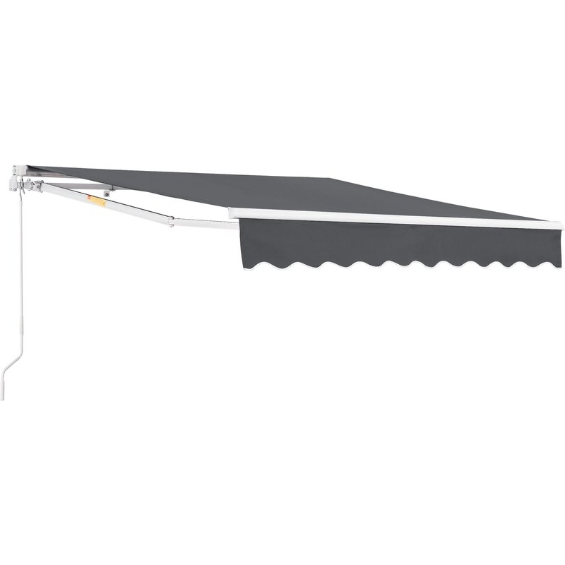 Store Banne Avec Manivelle 250 X 200 Cm Gris Foncé Helloshop26 03_0008300