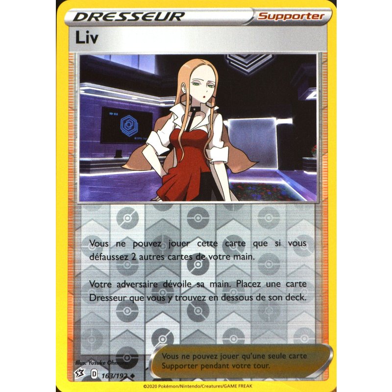 Carte Pokémon 163/192 Liv - Reverse Eb02 - Epée Et Bouclier - Clash Des Rebelles Neuf Fr