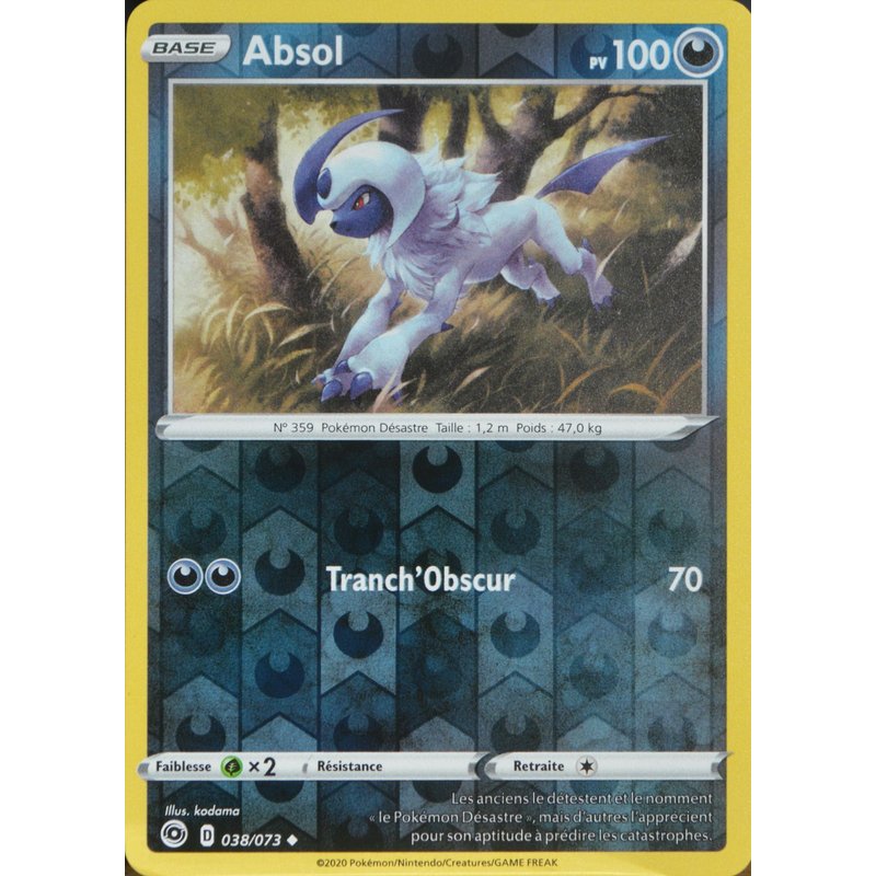 Carte Pokémon 038/073 Absol ? - Reverse Eb3.5 La Voie Du Maître Neuf Fr