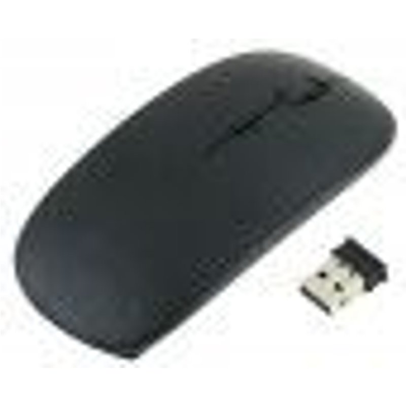 Souris Ultra Plate pour Mac et PC Sans Fil USB Universelle Capteur Optique 3 Boutons Couleurs - NOIR