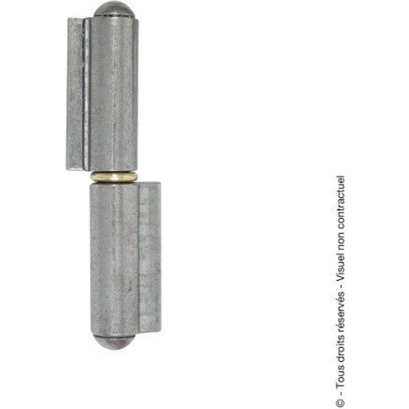 Paumelle de grille à souder - n uds ronds - à lames courtes - 100 mm CLEMENSON