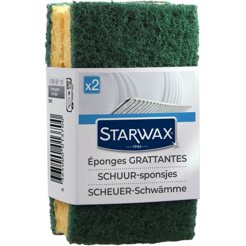 Pack de 16 - Starwax - Eponges grattantes X2