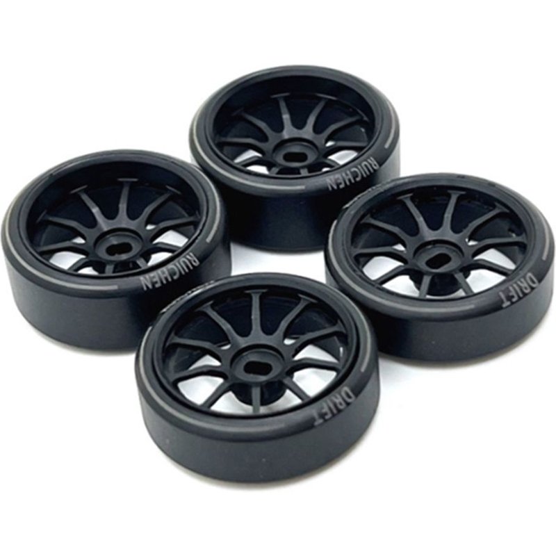 4 Pièces En Plastique Dur Dérive Pneu Métal Jante De Roue Pour 284131 K969 K989 P929 Mini-Z 1/28 Rc Voiture Mises À Niveau Pièces, 3