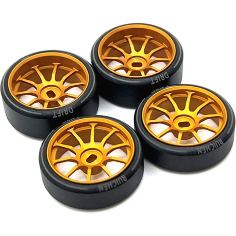 4 Pièces En Plastique Dur Dérive Pneu Métal Jante De Roue Pour 284131 K969 K989 P929 Mini-Z 1/28 Rc Voiture Mises À Niveau Pièces,