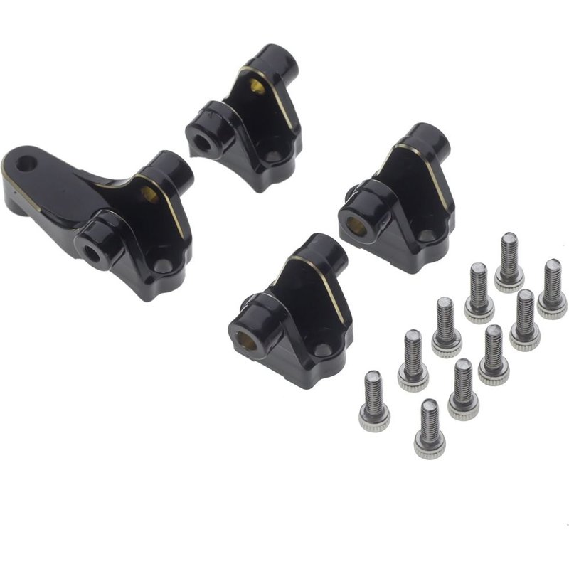 Support Lien Suspension Choc Inférieur D'essieu Et Arrière En Laiton Pour Les Pièces Mise À Niveau Voiture Télécommandée Chenille 1/10 Trx4