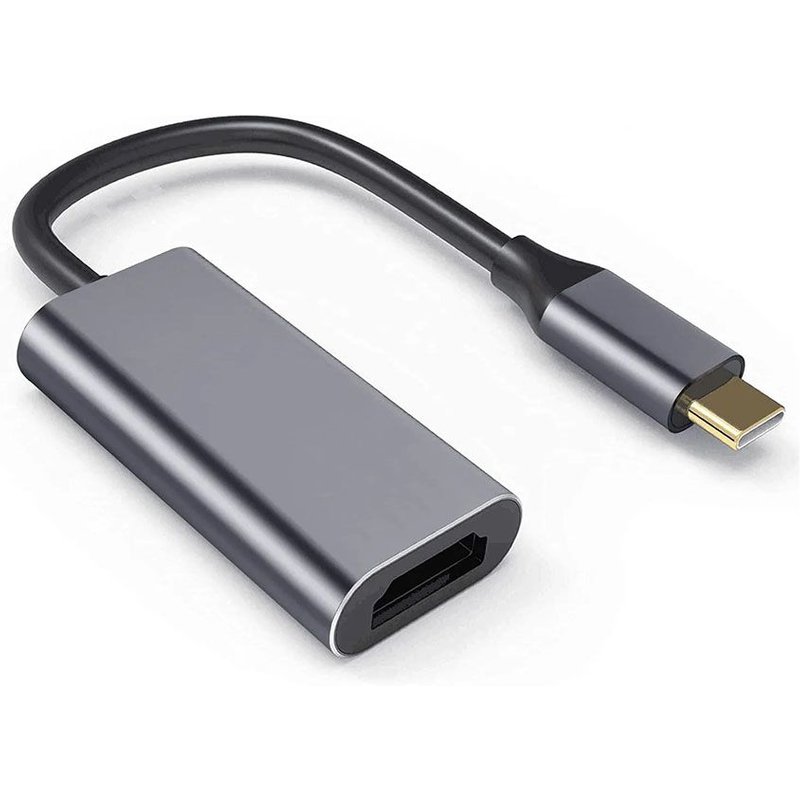 GRIS Câble adaptateur compatible USB C vers HDMI, type C, 4K, USB 3.1, convertisseur HDTV, budgétaire, PC, MacPlePro, ordinateur portable, tablette, HUAWEI ""Nipseyteko