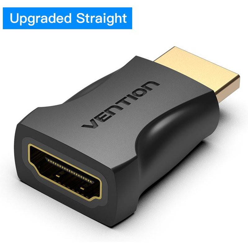 Upgraded Straight 1 Piece Vention-Adaptateur HDMI 90 270, convertisseur mâle vers femelle à angle droit résistant, connecteur HD 4K pour HDTV, PS4, Lptop, boîtier TV, prolongateur HDMI ""Nipseyteko