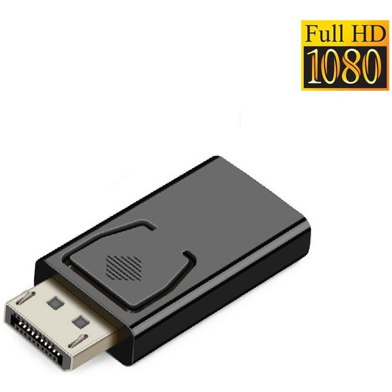 1080P Adaptateur compatible DisplayPort vers HDMI, 4K, 1080P, DP mâle vers femelle, TV HD, câble audio vidéo compatible HDMI pour PC, TV, ordinateur portable ""Nipseyteko