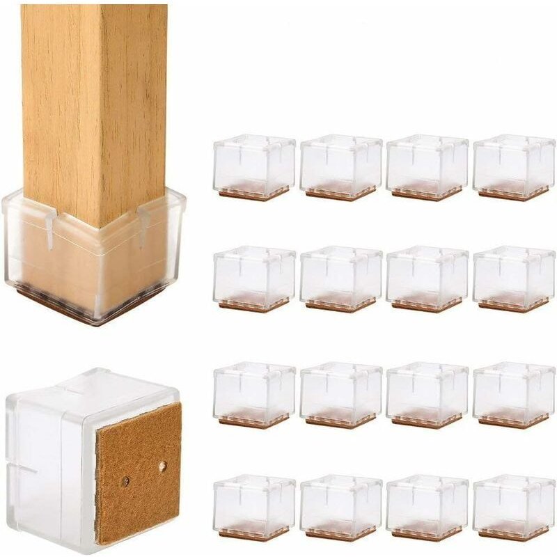 Patins Pour Meubles Tasses En Caoutchouc Des Pieds De Chaise,16 Pcs Pieds En Silicone Antiderapants Pour Tasses De Pieds De Table (31-36 Mm) Goodnice