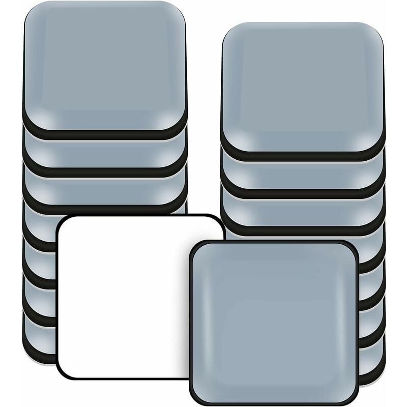 Patins De Meubles,16 Pieces Ptfe Teflon Carre Auto-Adhesives Coulisses De Meubles Adaptes Aux Sols Et Tapis Lisses (Carre,30x30mm) Goodnice