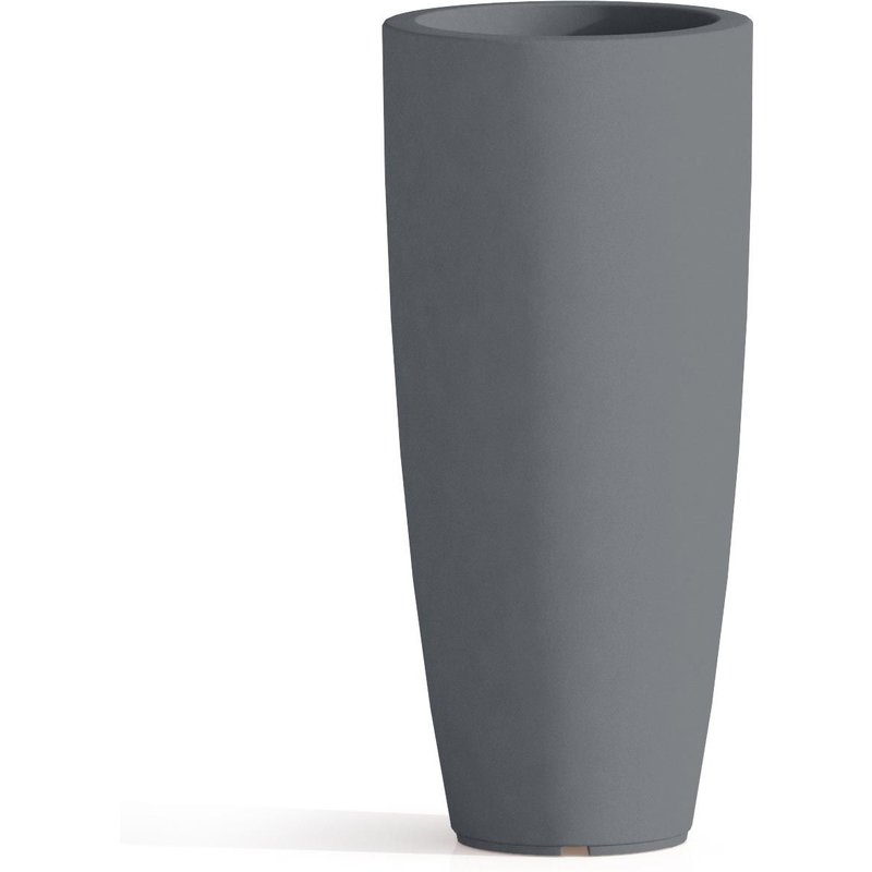 Pot de Fleurs Agave en Résine Rond Gris H90 Ø 40Cm