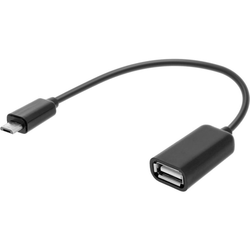 Adaptateur OTG Micro USB vers USB Femelle - Noir