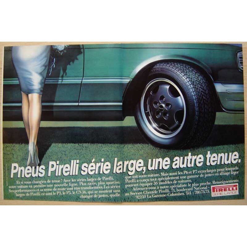 Publicité Papier - Pneu Pirelli De 1981