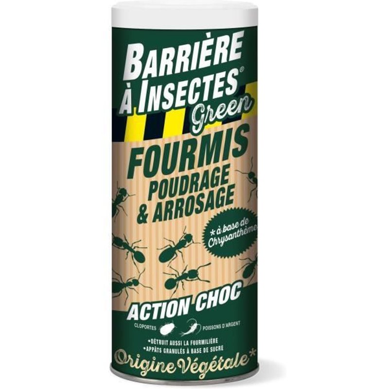 BARRIERE A INSECTES Anti-Fourmis Poudrage a base de Chrysantheme - 300 g