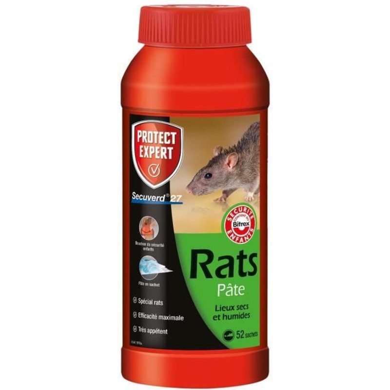 Protect Expert RACPAT520 Rats Campagnols Pates - 240 g Pex
