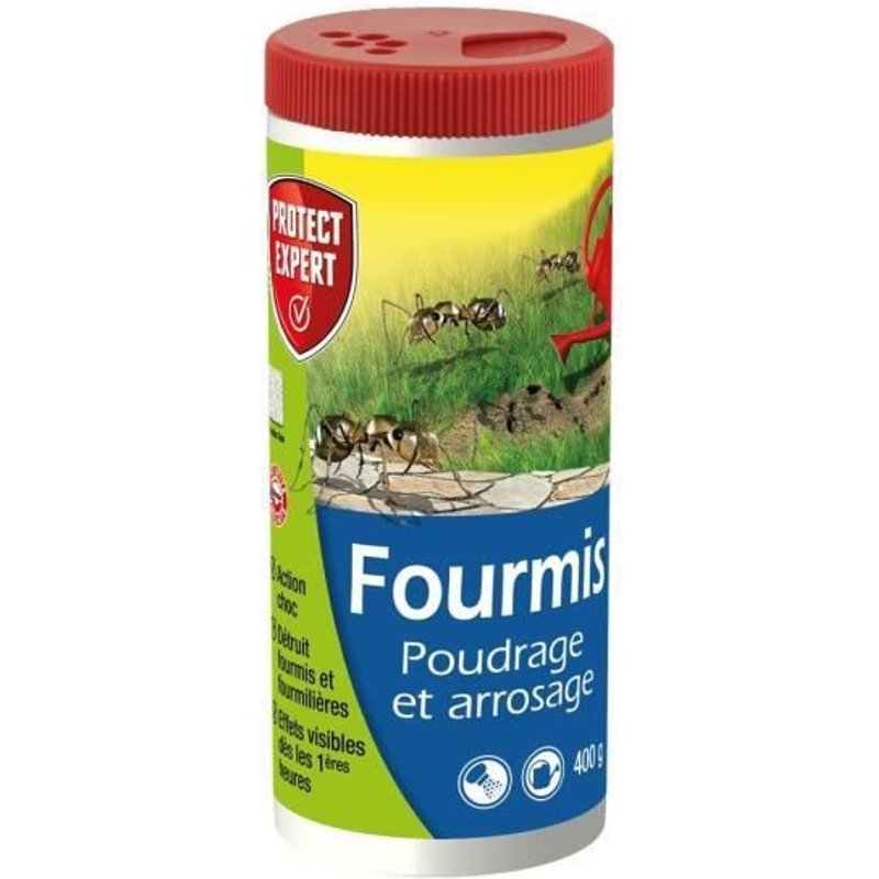 Protect Expert FOURPOUD400 Fourmis - Poudrage Et Arrosage - 400 g Pex